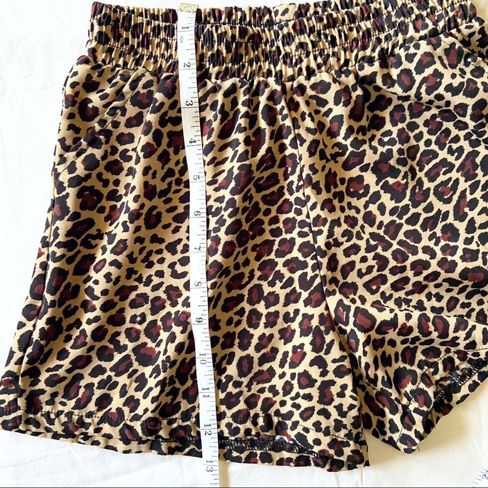 Girls Cheetah Print Pull On Shorts Size L(10/12) - Picture 7 of 10